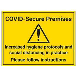 COVID-Secure Premises - Follow Instructions
